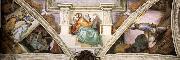 Michelangelo Buonarroti Frescoes above the entrance wall Germany oil painting artist
